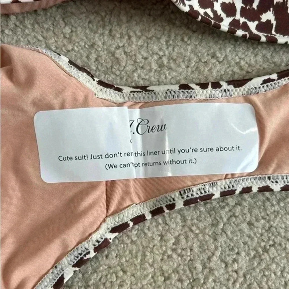 New with tags J crew brown animal print leopard cheetah print bikini bottom - Picture 5 of 6